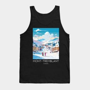 A Pop Art Travel Print of Mont Tremblant - Canada Tank Top